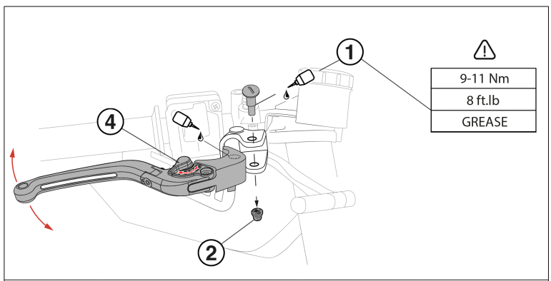 Kit Leve Freno Frizione Yamaha MT09 Tracer 2018 - 2019 Barracuda alluminio billet ricavato dal pieno  snodabili e provvisti di regolazione