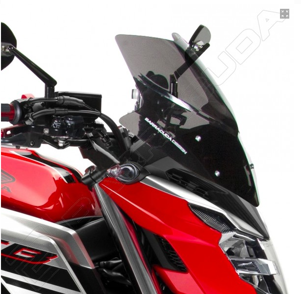 Cupolino Parabrezza Honda CB650F 2017-2019 Barracuda Aerosport Plexiglass semitrasparente colore fume' scuro