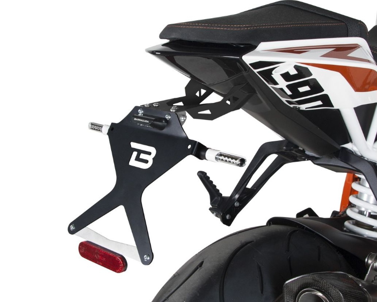 portataga kit targa regolabile  BARRACUDA  KTM 1290 Super Duke ( 2013- 2016 -2017 - 2018)
