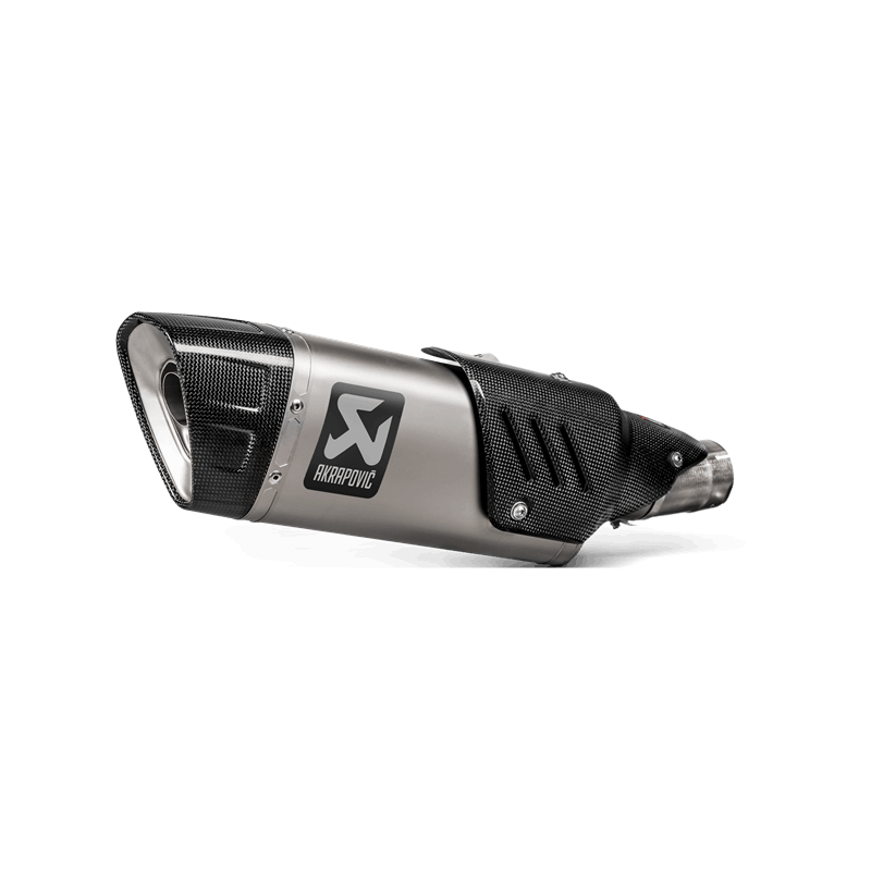 Terminale Finale Scarico Honda CB 1000 R Omologato Akrapovic SLIP ON Titanio fondello fibra di carbonio fatto a mano