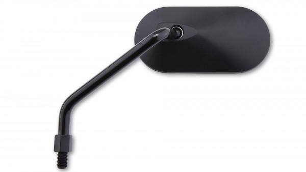 Specchietto Retrovisore Moto Univrsale ovale Shin yo Agila Classico da Manubrio Alluminio Nero