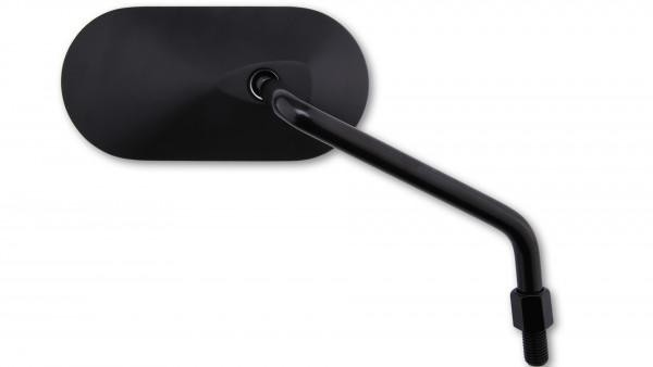 Specchietto Retrovisore Moto Univrsale ovale Shin yo Agila Classico da Manubrio Alluminio Nero