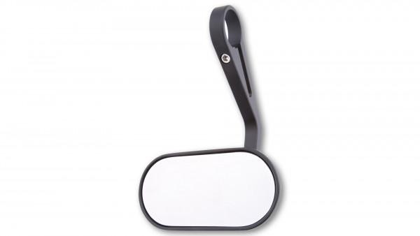 Specchietto Retrovisore Moto Univrsale  Shin yo Terminale Manubrio Ovale alluminio Nero