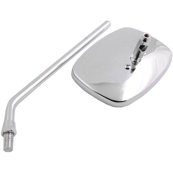 Specchietto Retrovisore Moto Univrsale rettangolare Stelo a vite EMCO DRAG Acciaio stampato o pressofusi con finitura cromata completamente regolabile