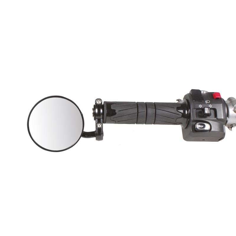 Specchietto Retrovisore Moto Universale Terminale Manubrio  FAR Reversibile Colore Nero Coppia Non Omologato