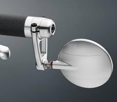 Specchietto Retrovisore Moto Univrsale Omologato Tondo RIZOMA Vetro Convesso Antiabbagliante alluminio Ricavato Dal Pieno Lavorazione 3D