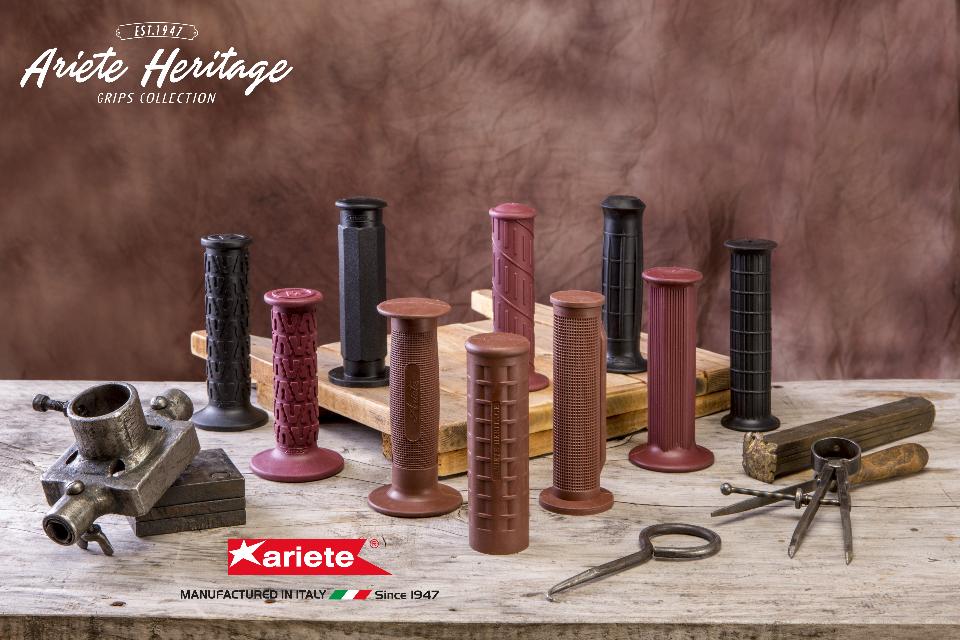 Manopole Vintage Heritage Per Manubri Diametro 22mm Ariete Off-Road Grips