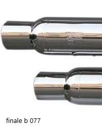 scarico finale marmitta slip-on  Harley Davidson omologata con sonorita variabile MCJ MCJ SCARICO 2 IN 2 ROYAL CORTO COMPLETO DI COLLETTORI, PARACALORE LISCIO O FORATO . PER COMANDI AVANZATI PER  SPORTSTER 883-1200 DAL 2014 AL 2020