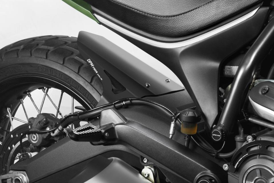 Kit Copriruota Ducati Scrambler 800 2015 De Pretto Moto Alluminio Taglio Laser Verniciato a Liquido Nero