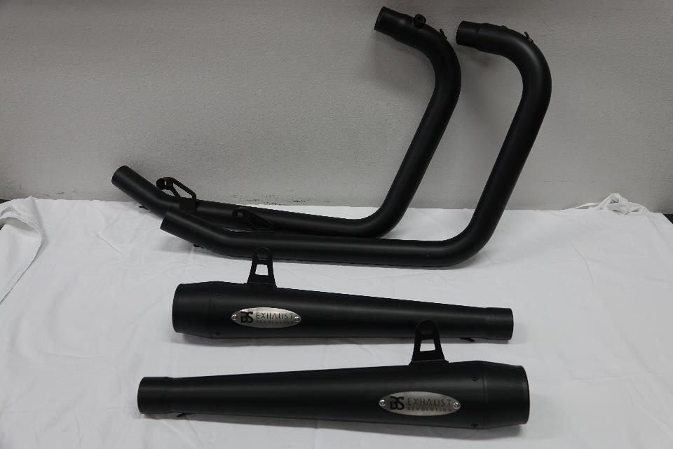 TERMINALI SCARICO COMPLETO DI COLLETORI  OMOLOGATO  ROYAL ENFIELD  650 INTERCEPTOR 2IN 2 BS EXHAUST ROYAL ENFIELD  650 INTERCEPTOR CONTINENTAL GT