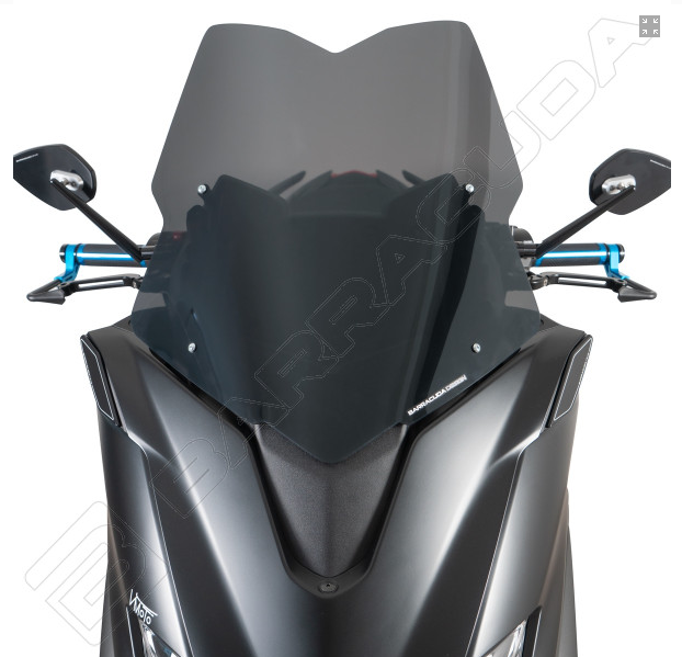 Cupolino Yamaha TMax 560 2020 Barracuda AeroSport plexiglass semitrasparente colore fume' scuro
