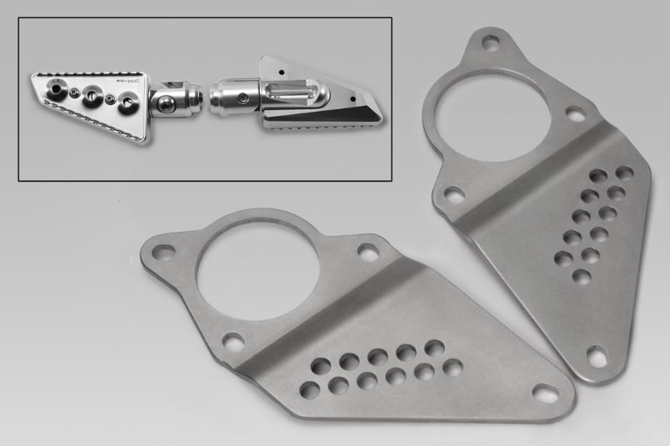 PEDANE POGGIAPIEDI  SUPPLEMENTARI  IN ALLUMINIO PER MOTO HONDA XADV 2018/2020 DPM  MOTO HONDA XADV 2018/2020