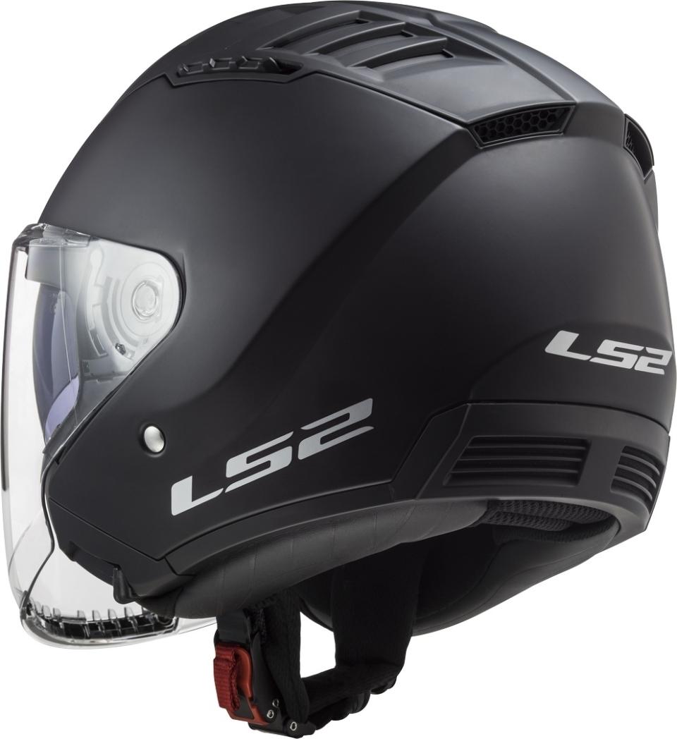 casco jet visiera lunga e visiera parasole LS2 COPTER OF600