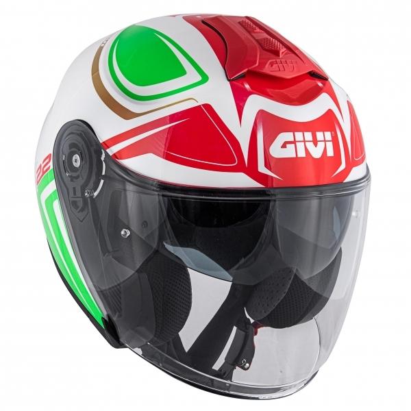 casco jet visiera lunga e visiera parasole  Givi Hyper Italia