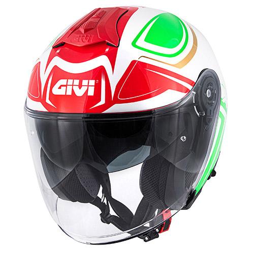 casco jet visiera lunga e visiera parasole  Givi Hyper Italia