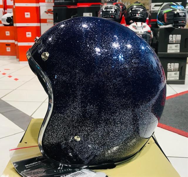 Casco jet modello   vintage / retro  storm  casco vintage retro
