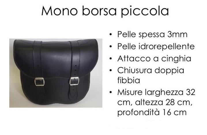 Borsa in Vera  Pelle Idrorepellente Singola Special Parts Mono Piccola