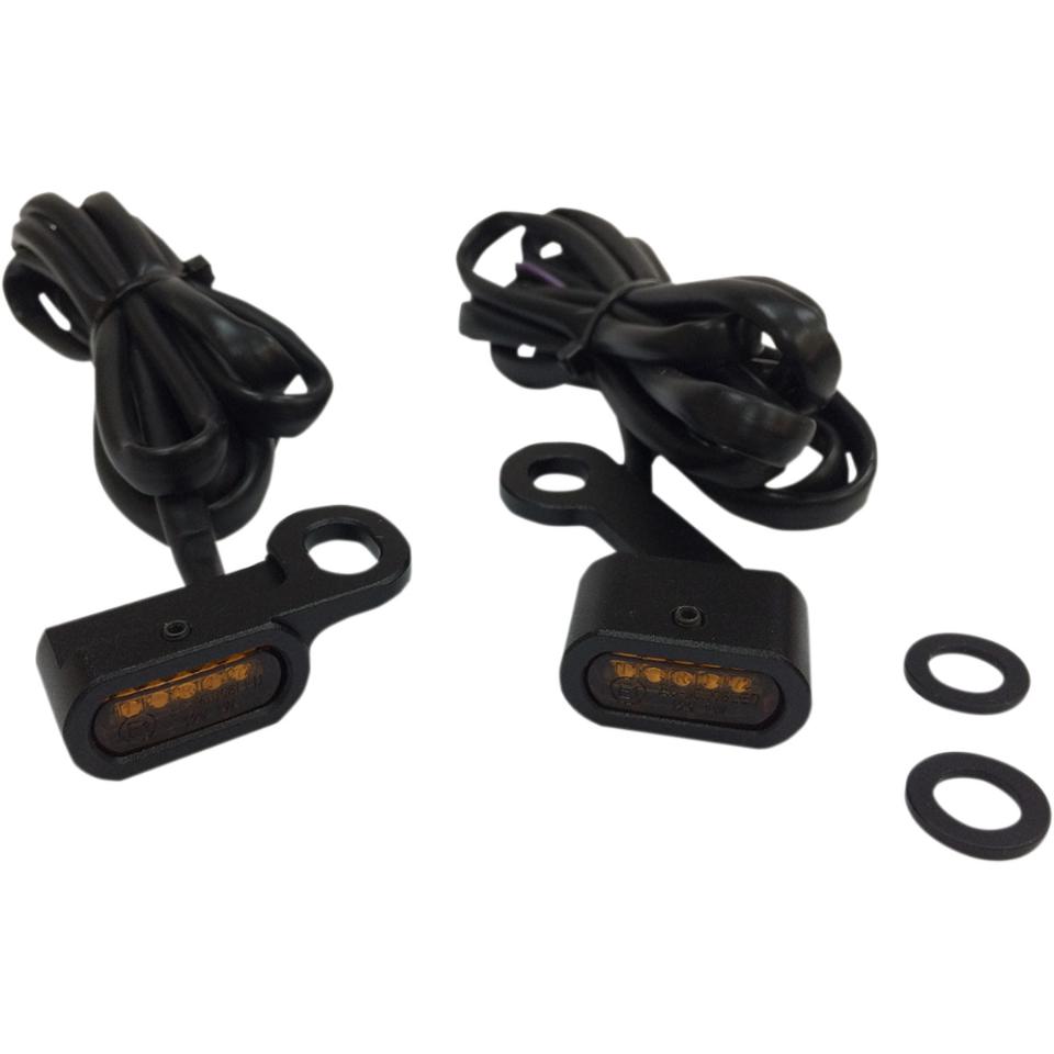 Frecce anteriore led  in alluminio  nero   drag specialts  Harley 04/20 XL