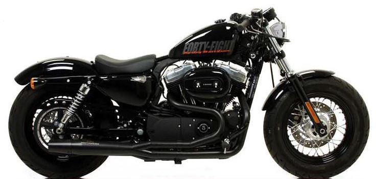 Scarico 2 in1  Redthunder Redthunder Sportster Full-System 2: 1 per modelli dal 2004 ad oggi, con comandi avanzati e pedane centrali. Certificato Euro3.