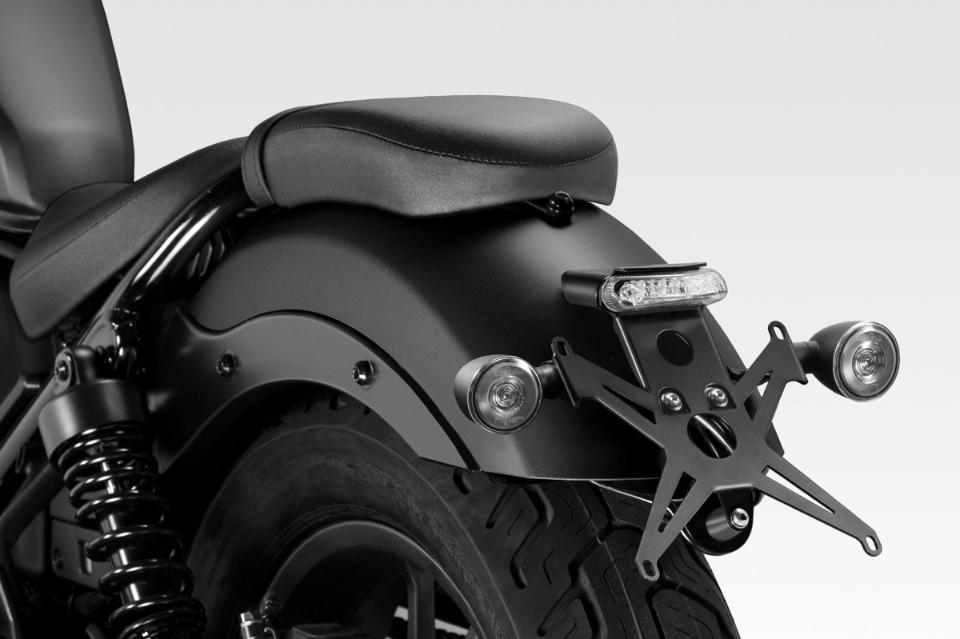 Portatarga  HONDA CMX 500 2017/2020 De Pretto Moto Prodotto specifico con faro a led omologato E11 a tre luci: posizione, stop e luce targa.