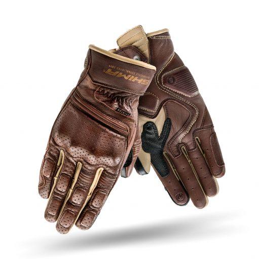 Guanti moto vintage con protezioni SHIMA Aviator in pelle