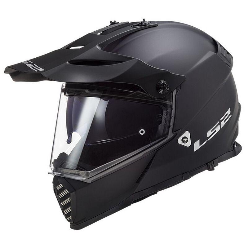 Casco Adventure MX Matt BLACK LS2 PIONEER EVO