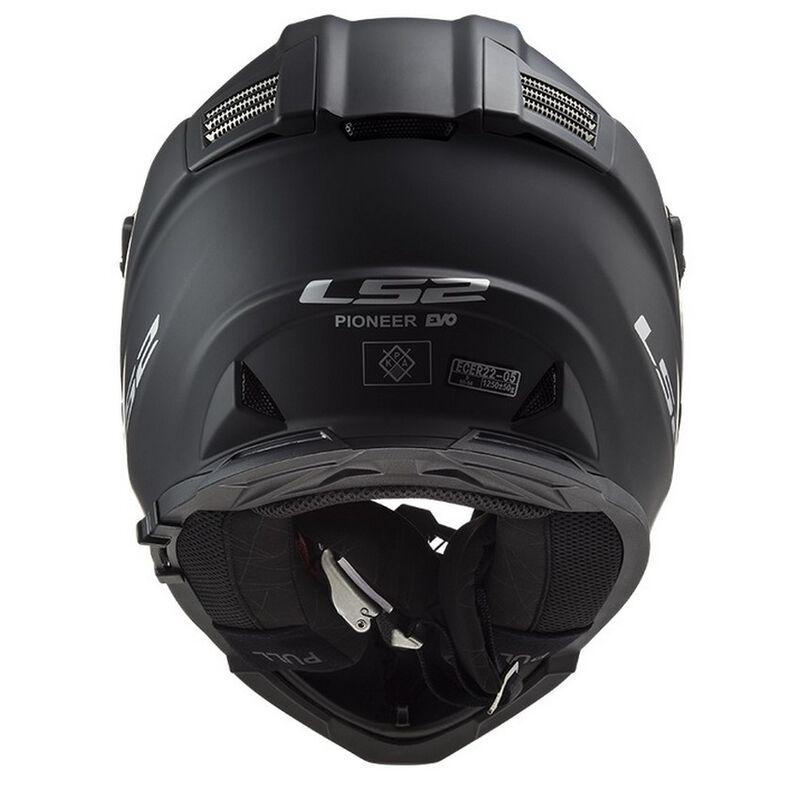 Casco Adventure MX Matt BLACK LS2 PIONEER EVO