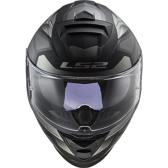 CASCO INTEGRALE MOTO DOPPIA VISIERA LS2 STORM FASTER FF800