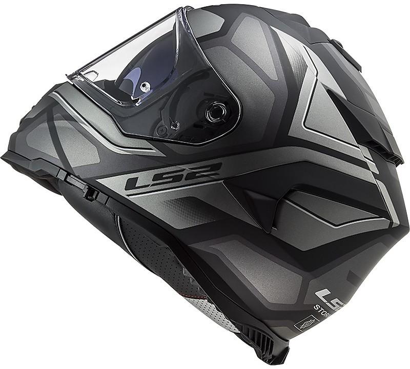 CASCO INTEGRALE MOTO DOPPIA VISIERA LS2 STORM FASTER FF800