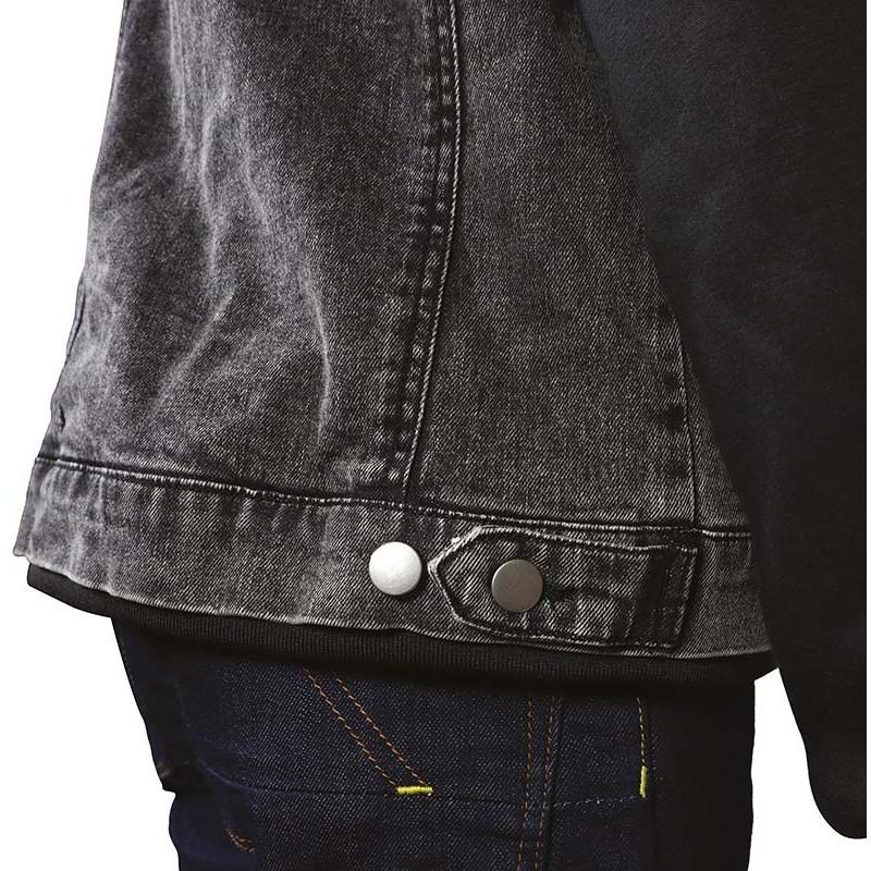 Giubbotto  felpa in jeans moto con protezioni chaft BLOUSON HARISSON WESTSIDE