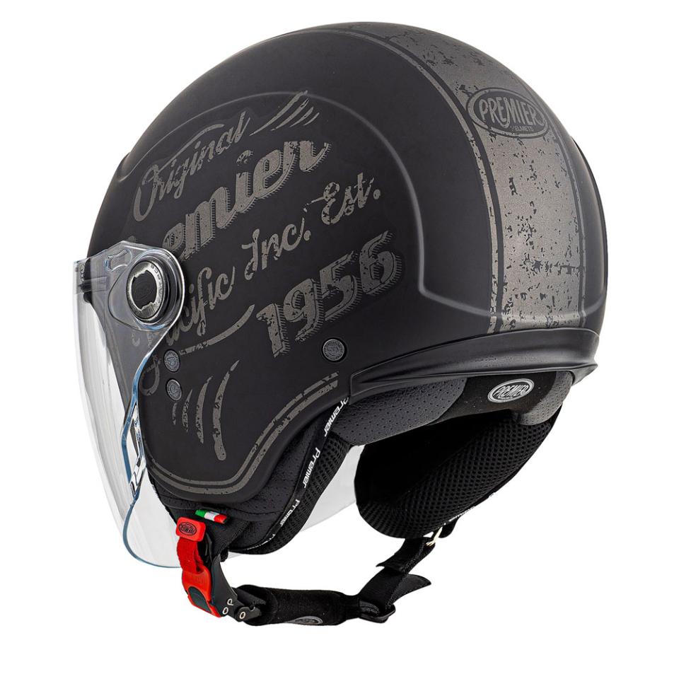 CASCO JET MOTO OPEN FACE ROCKER VISOR OR 9 BM HELMET VISIERA LUNGA PREMIER PREMIER ROCKER VISOR OR 9 BM