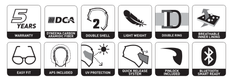 Casco integrale FULL FACE PREMIER HYPER HP12