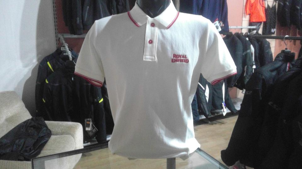 Polo uomo manica corta Royal Enfield uniform white