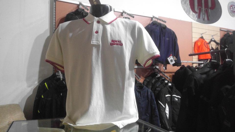 Polo uomo manica corta Royal Enfield uniform white