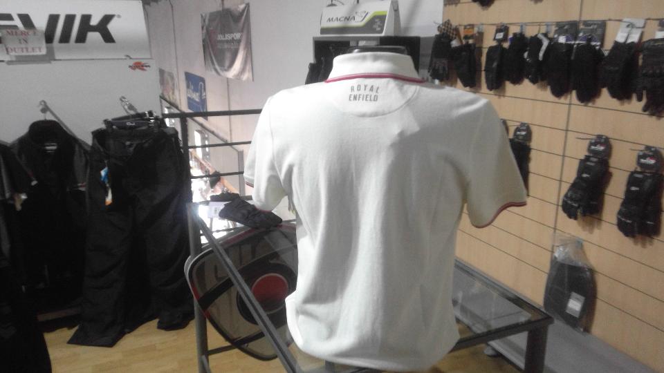 Polo uomo manica corta Royal Enfield uniform white