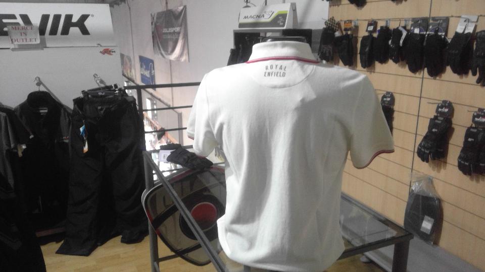 Polo uomo manica corta Royal Enfield uniform white