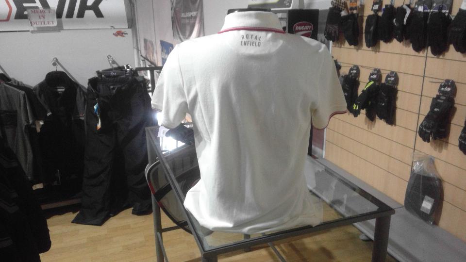 Polo uomo manica corta Royal Enfield uniform white