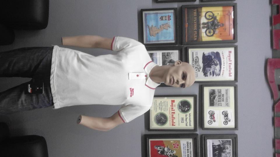 Polo uomo manica corta Royal Enfield uniform white