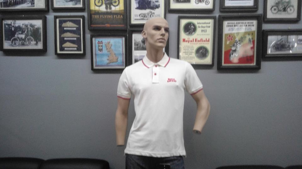 Polo uomo manica corta Royal Enfield uniform white