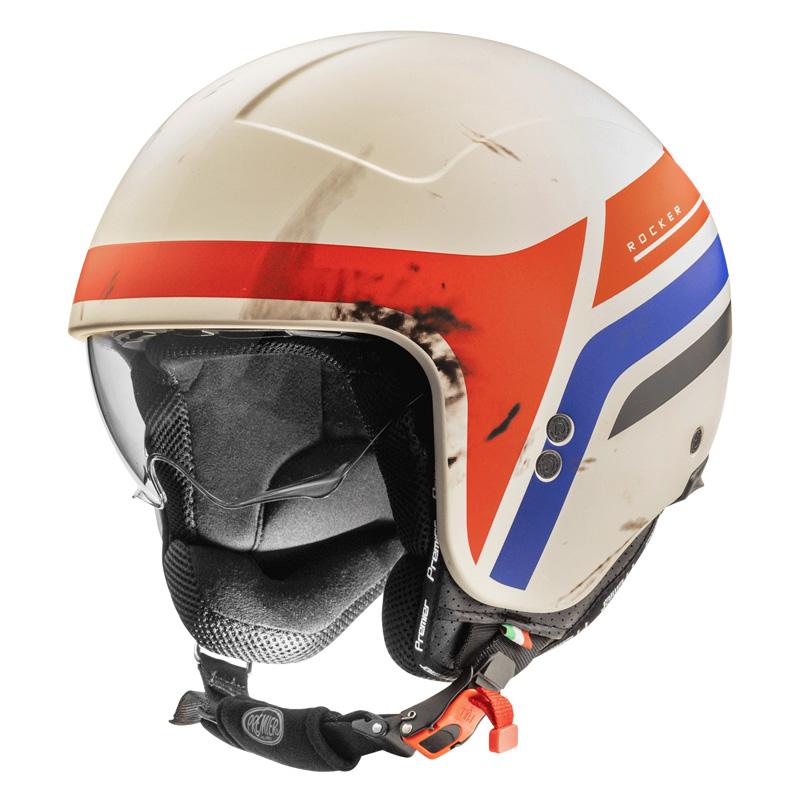 CASCO JET Moto OPEN FACE Helmet Visiera Corta Premier ROCKER ON 1 BM PREMIER ROCKER ON 1 BM