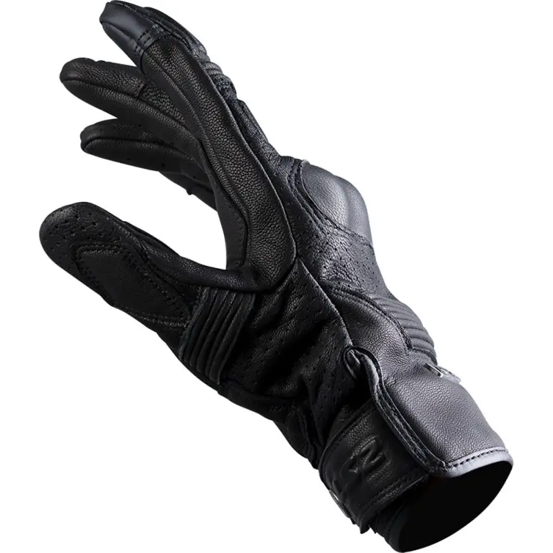 guanto in pelle elasticizzato modello vintage con protezioni e dito compatibile per touchscreen LS2 DUSTER