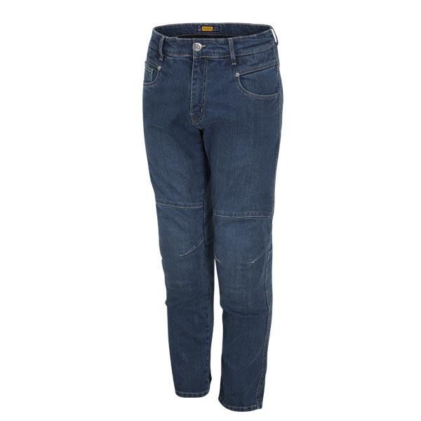Jeans tecnici  moto con protezioni MOORE QUATTRO CE KEVLAR Denim Blu