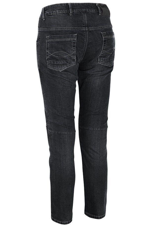 Jeans tecnici  moto con protezioni MOORE QUATTRO CE KEVLAR Denim Blu