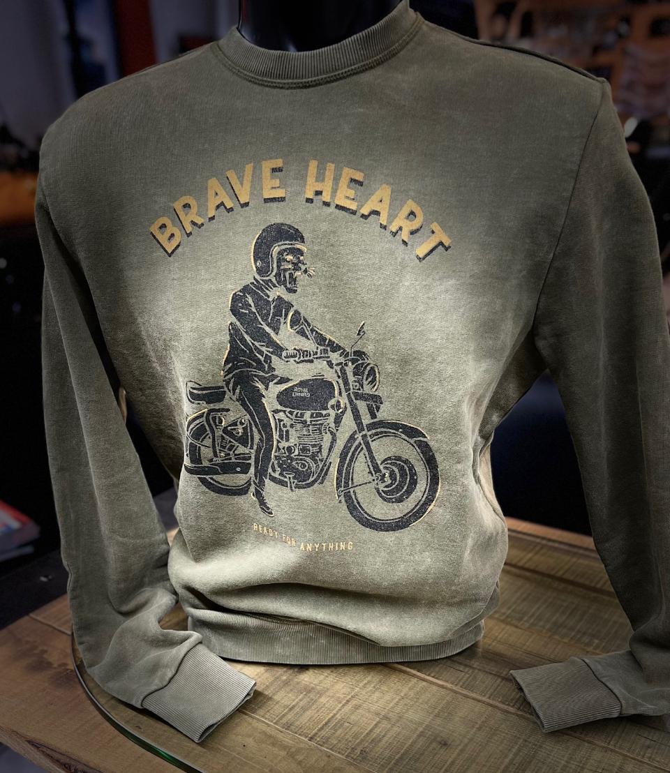Felpa Da Uomo In Cotone Originale Royal Enfield Royal Enfield dark olive