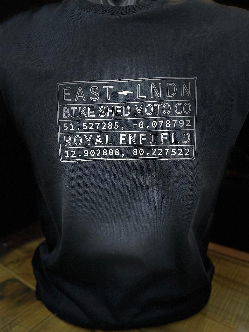 T-shirt Motociclista Royal Enfield Vin Plate Black