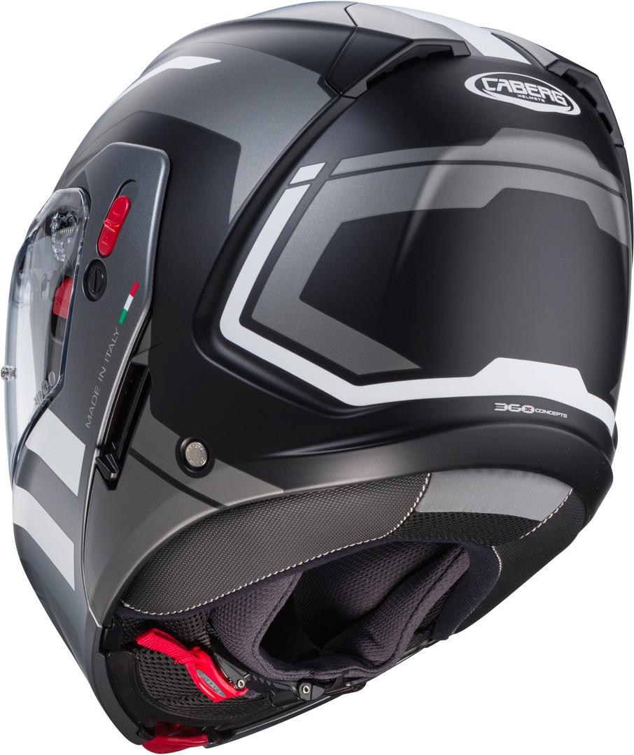 CASCO APRIBILE/MODULARE Caberg HORUS X ROAD M4 NERO OPACO/ANTRACITE/BIANCO