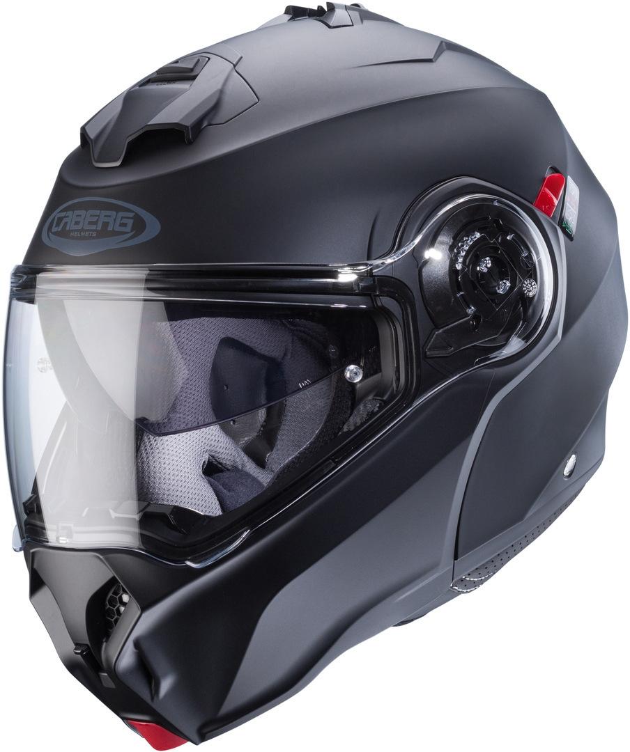 CASCO APRIBILE/MODULARE NEW 2023 CABERG CABERG DUKE EVO  NERO OPACO MODELLO 2023