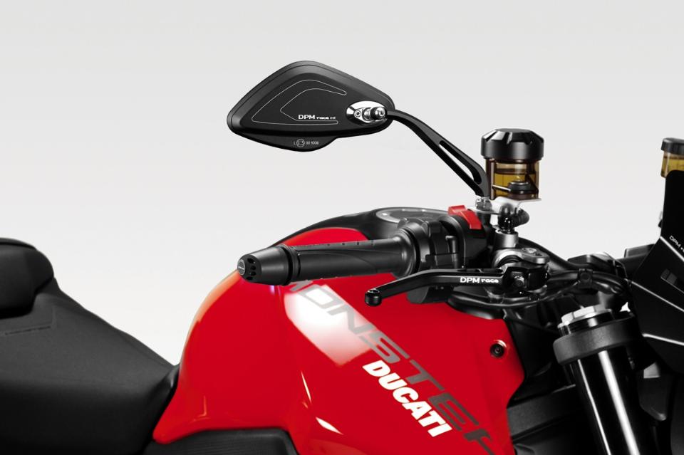 KIT SPECCHI POLICE DX+SX DUCATI MONSTER 2021-23 DE PRETTO MOTO KIT SPECCHI POLICE