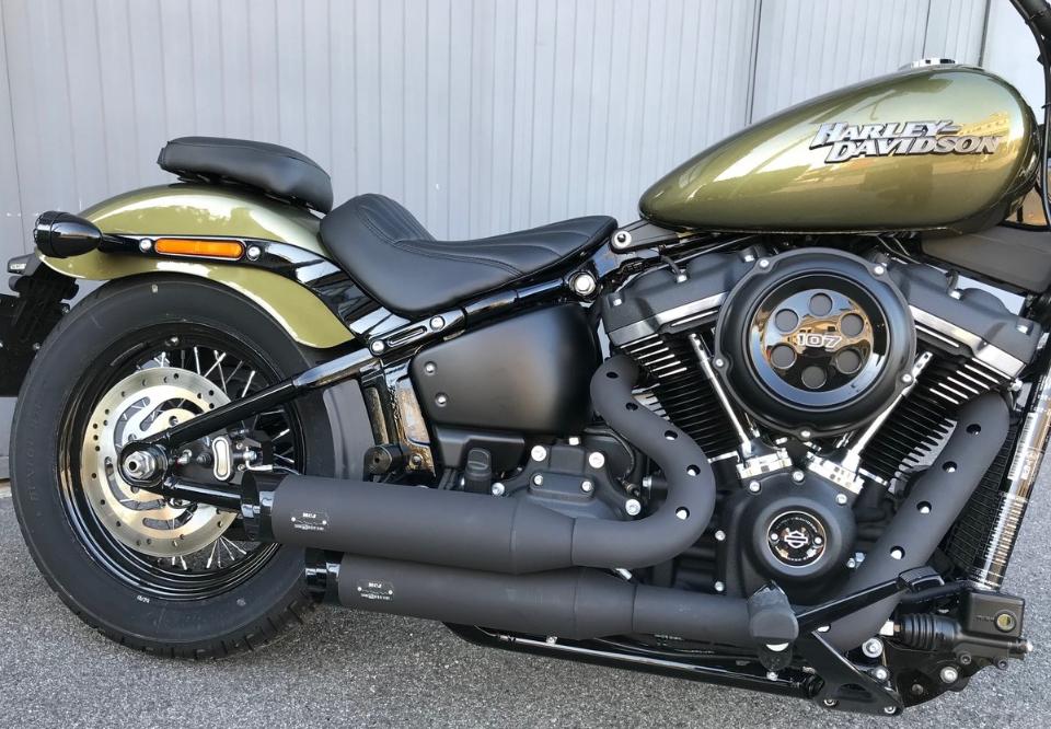 Scarico 2 in 2  modello Big Short per Harley Softail dal 2018 al 2020   EURO4 MCJ BIG SHORT