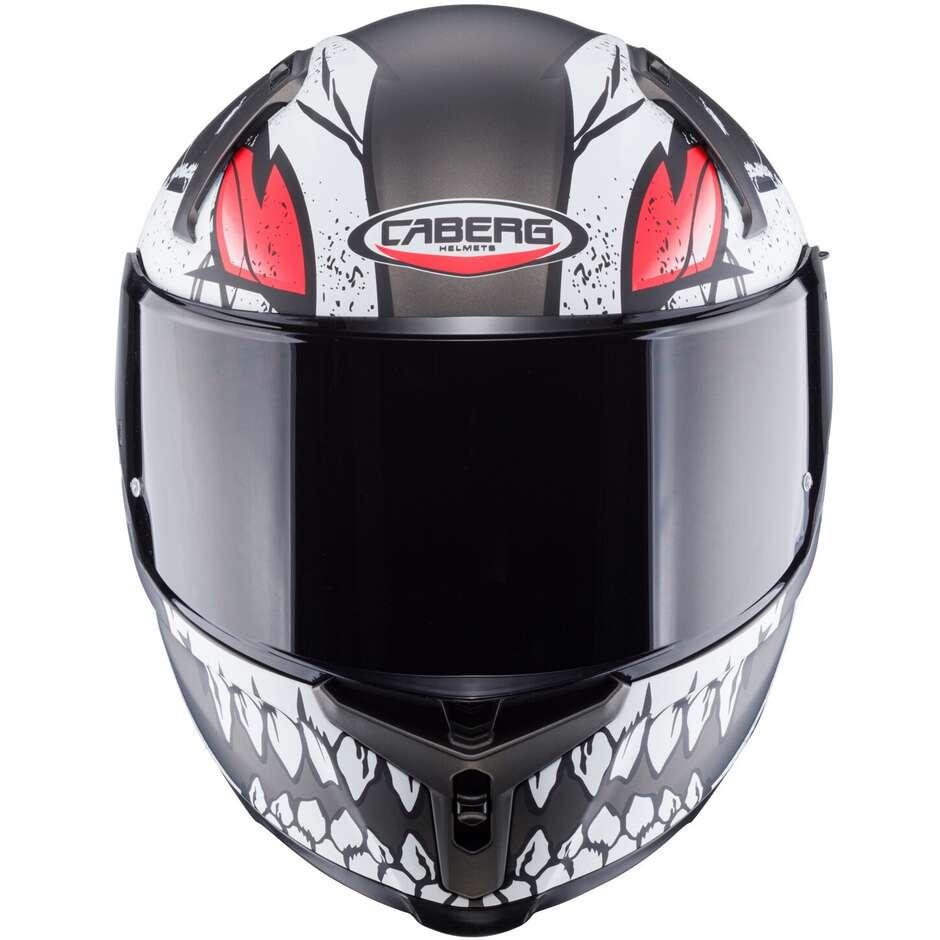 Casco Moto Integrale Caberg AVALON X PUNK Opaco Grigio Bianco Rosso caberg AVALON X PUNK
